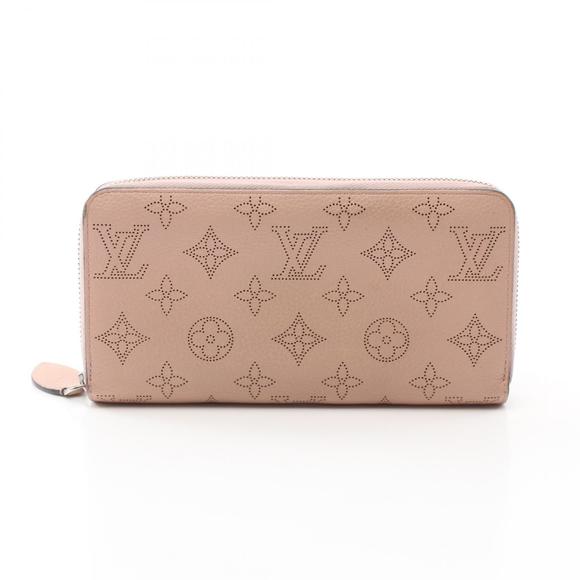 Louis Vuitton Wallet Zippy Pink Leather Mahina Long - Picture 1 of 8